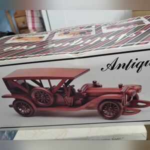 New Vintage Antique Wooden Car Model